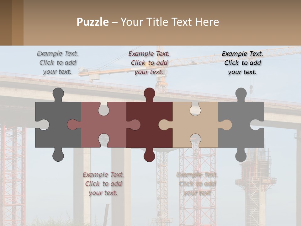 A Crane Is On Top Of A Building Under Construction PowerPoint Template