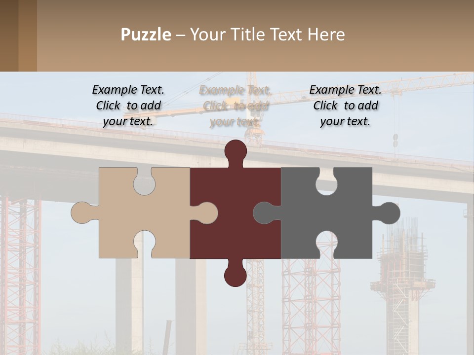 A Crane Is On Top Of A Building Under Construction PowerPoint Template
