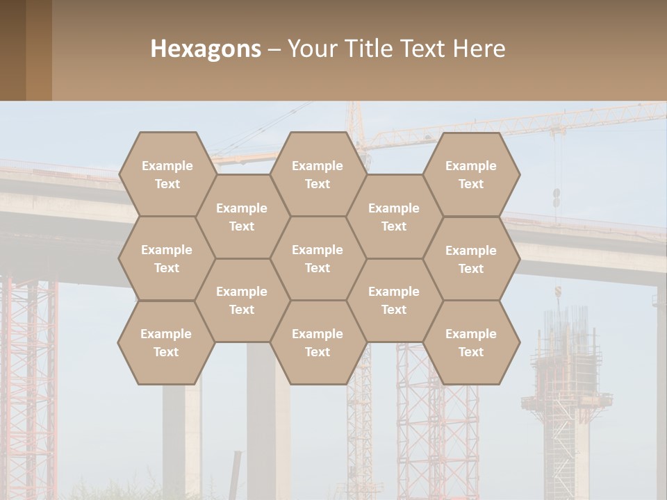 A Crane Is On Top Of A Building Under Construction PowerPoint Template