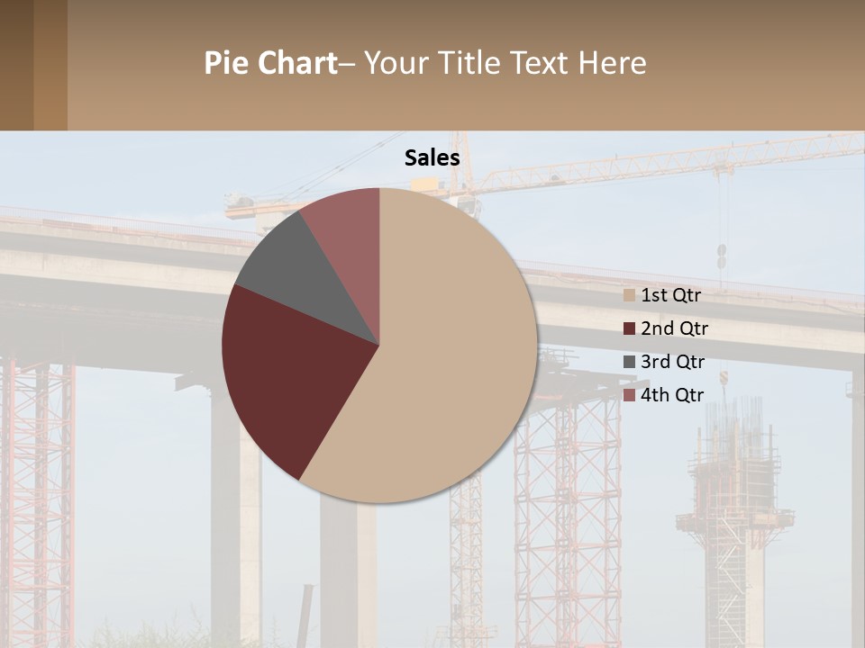 A Crane Is On Top Of A Building Under Construction PowerPoint Template