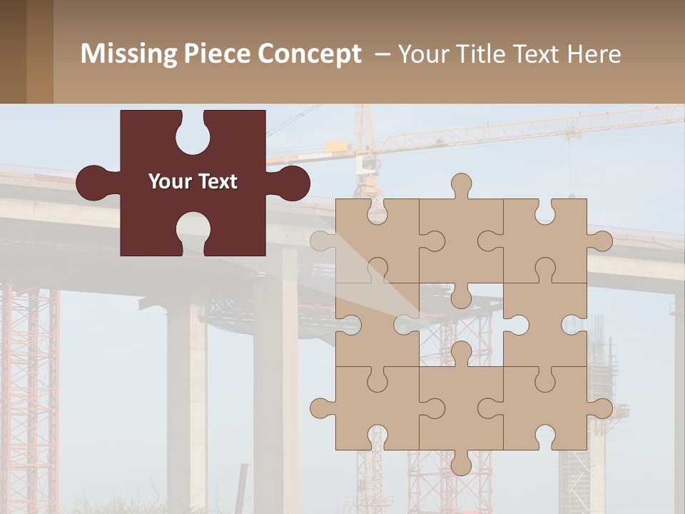A Crane Is On Top Of A Building Under Construction PowerPoint Template
