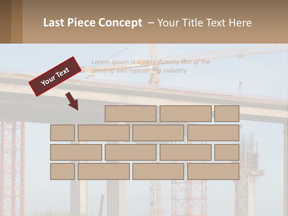 A Crane Is On Top Of A Building Under Construction PowerPoint Template