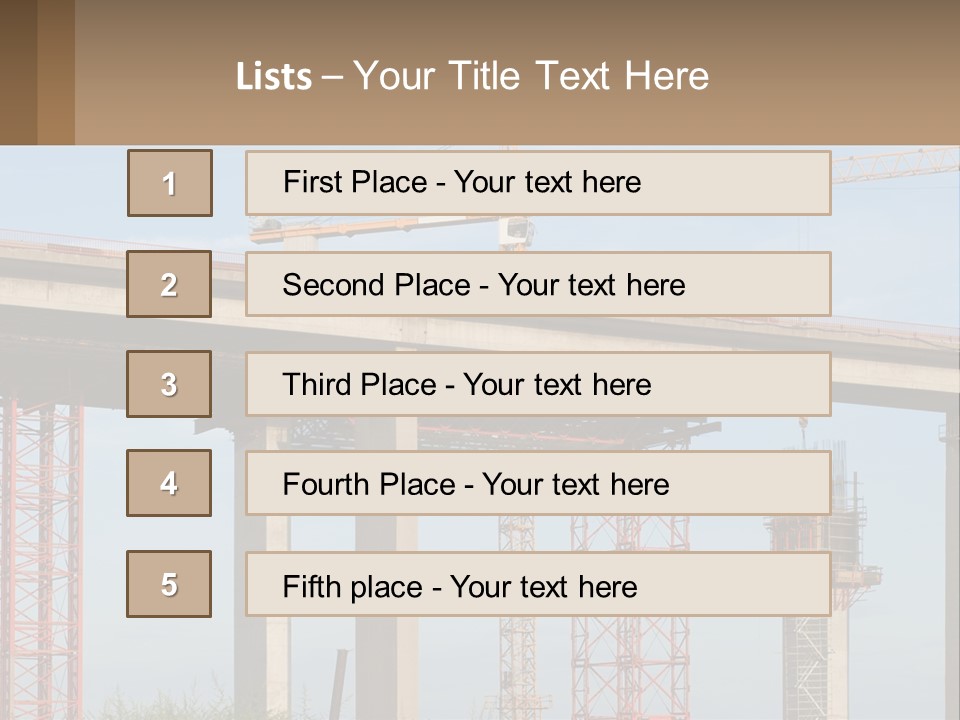 A Crane Is On Top Of A Building Under Construction PowerPoint Template