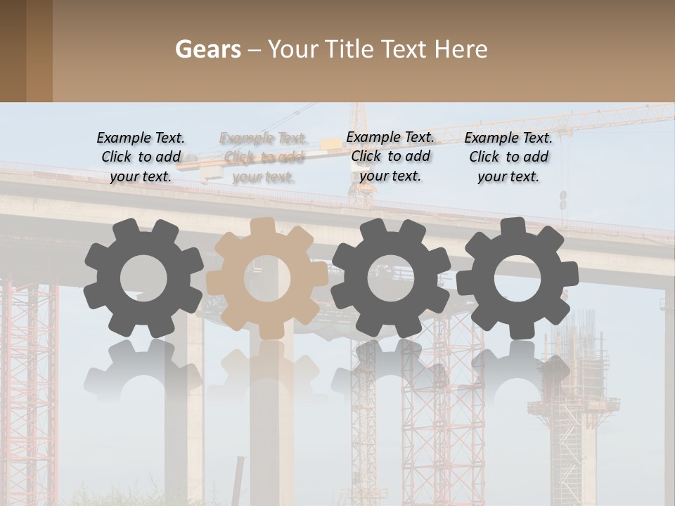 A Crane Is On Top Of A Building Under Construction PowerPoint Template