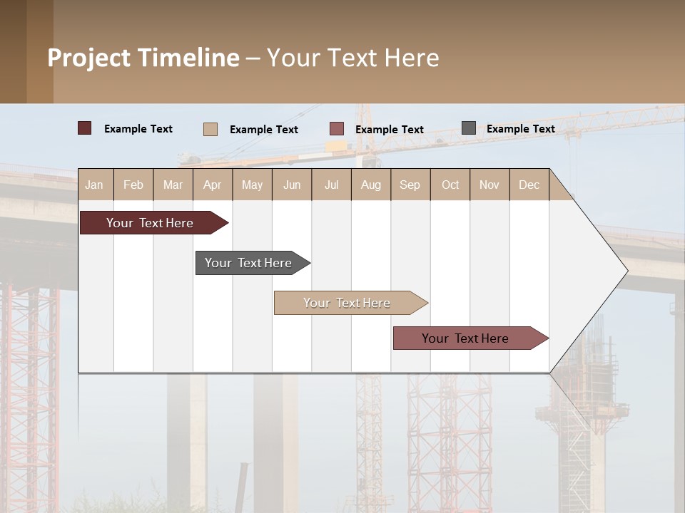 A Crane Is On Top Of A Building Under Construction PowerPoint Template