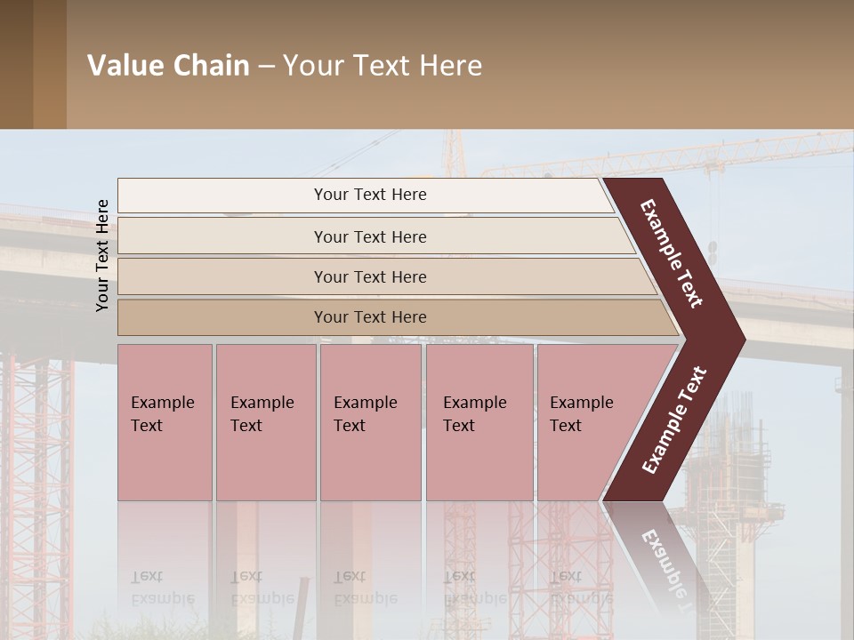 A Crane Is On Top Of A Building Under Construction PowerPoint Template
