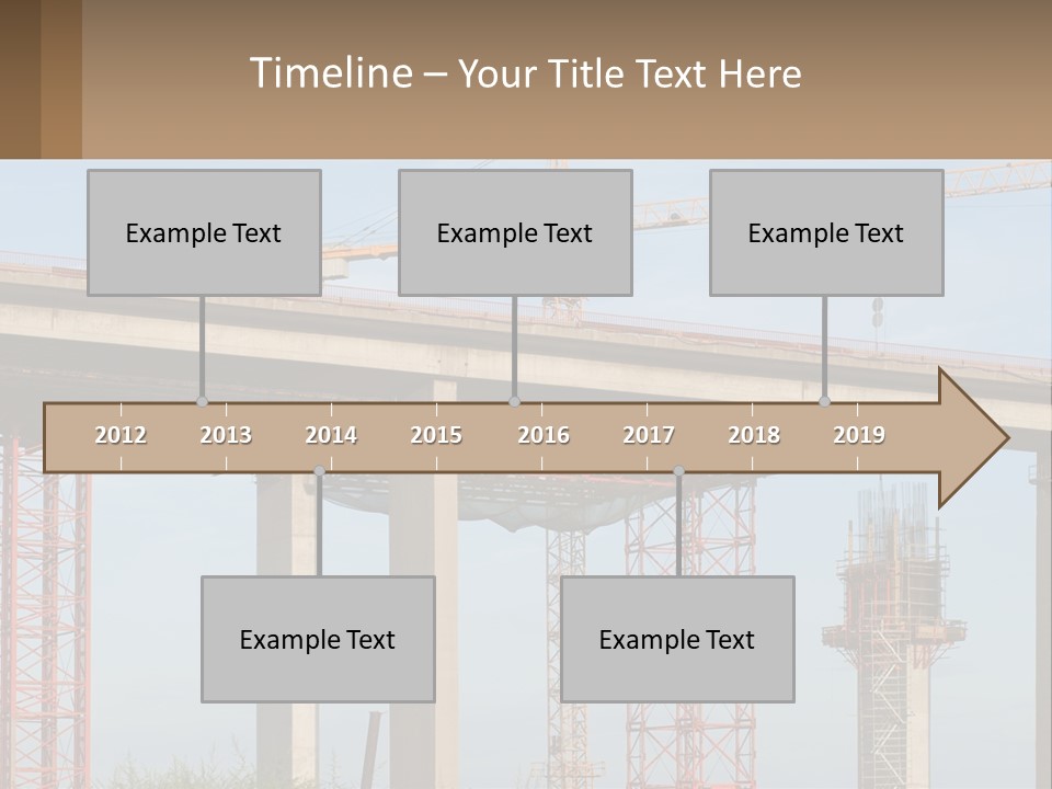 A Crane Is On Top Of A Building Under Construction PowerPoint Template
