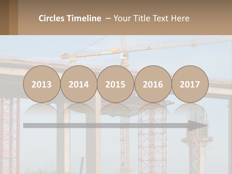 A Crane Is On Top Of A Building Under Construction PowerPoint Template