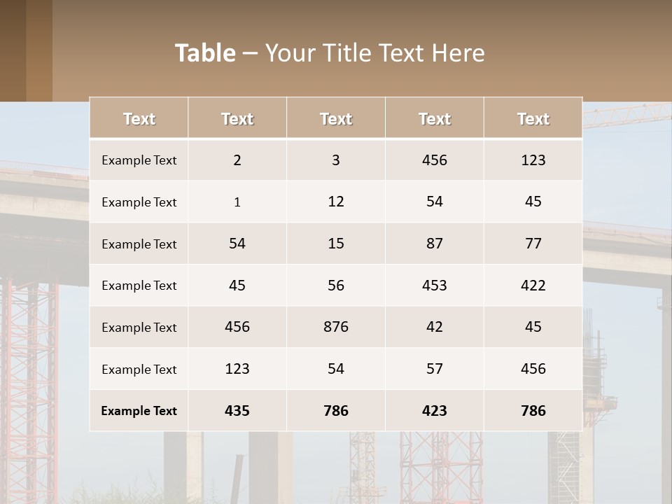 A Crane Is On Top Of A Building Under Construction PowerPoint Template