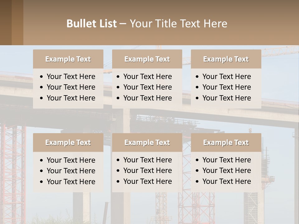 A Crane Is On Top Of A Building Under Construction PowerPoint Template