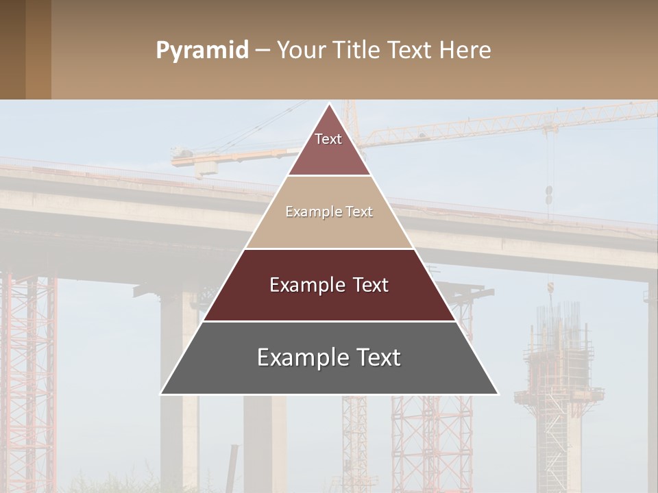 A Crane Is On Top Of A Building Under Construction PowerPoint Template
