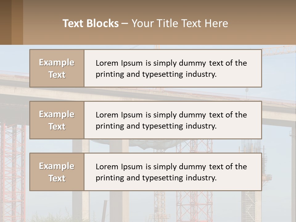 A Crane Is On Top Of A Building Under Construction PowerPoint Template
