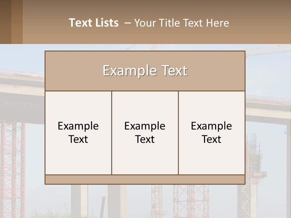 A Crane Is On Top Of A Building Under Construction PowerPoint Template