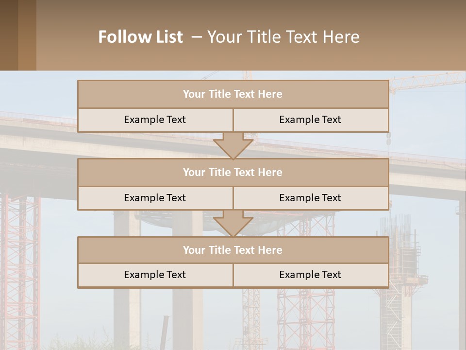 A Crane Is On Top Of A Building Under Construction PowerPoint Template