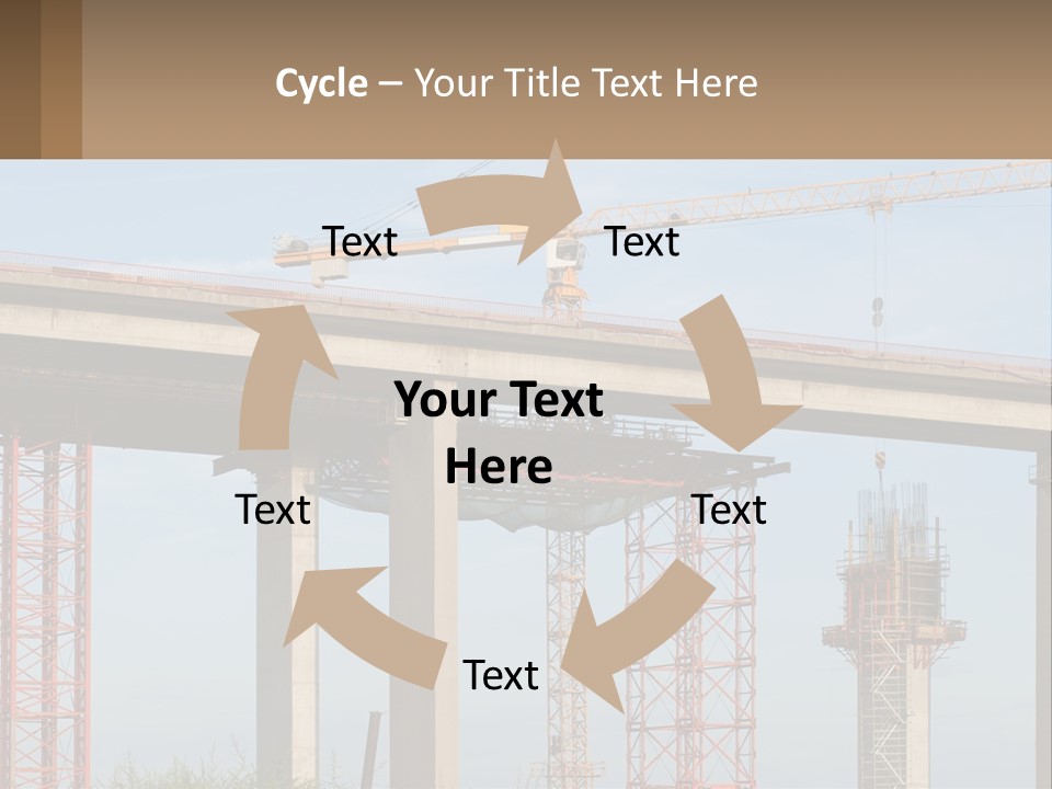 A Crane Is On Top Of A Building Under Construction PowerPoint Template