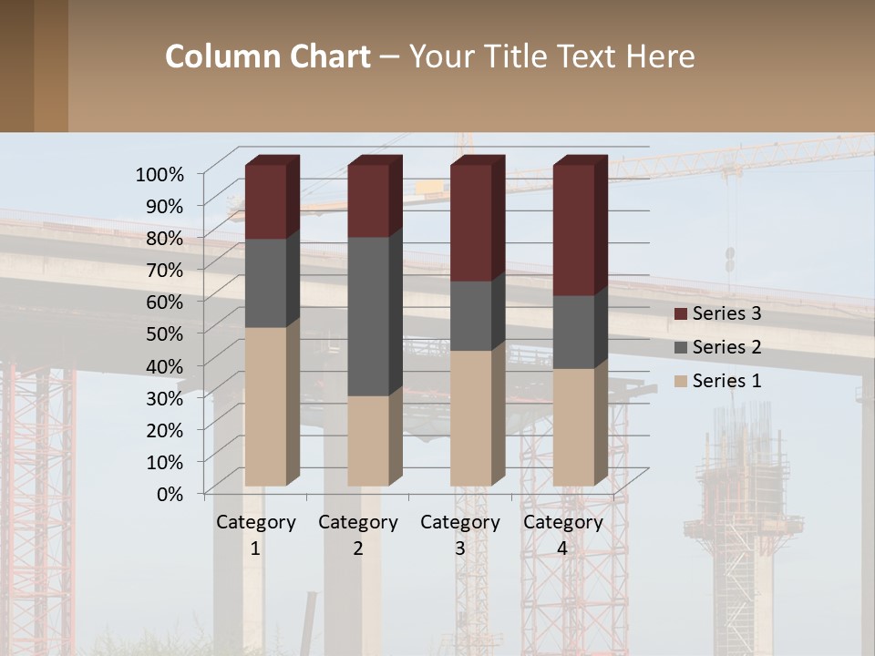 A Crane Is On Top Of A Building Under Construction PowerPoint Template