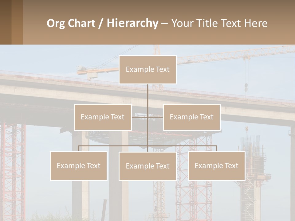 A Crane Is On Top Of A Building Under Construction PowerPoint Template