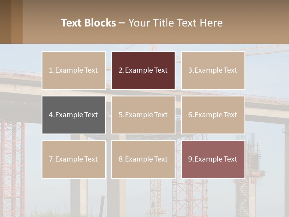 A Crane Is On Top Of A Building Under Construction PowerPoint Template