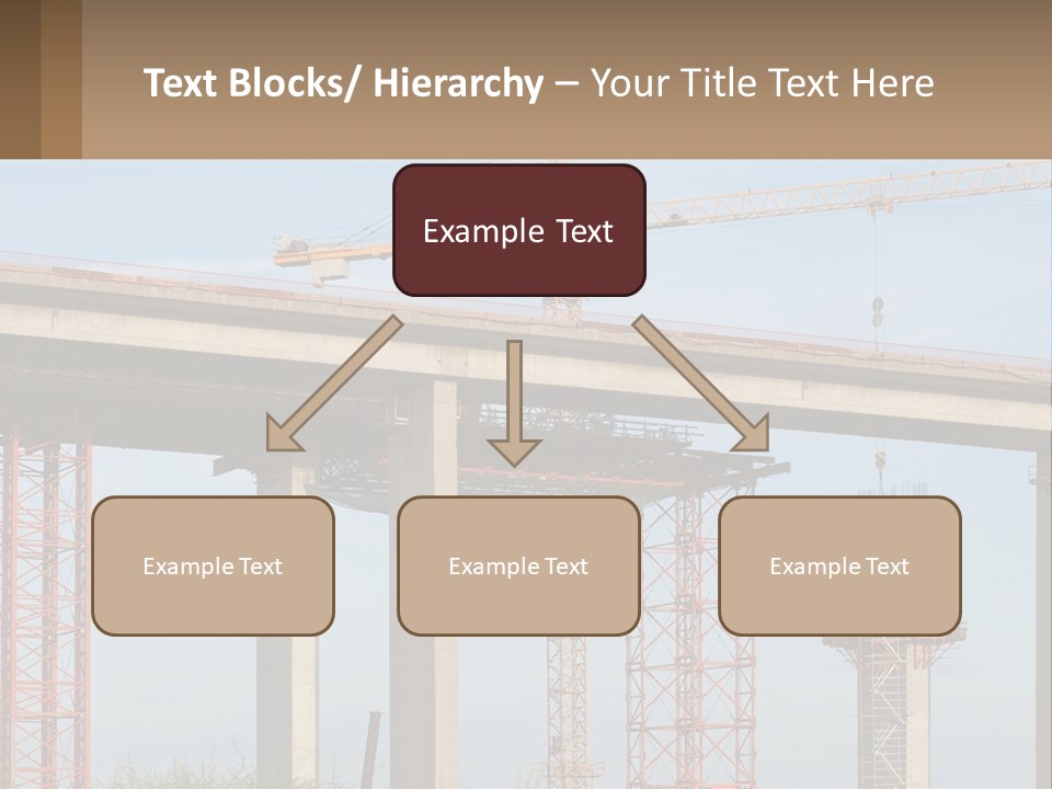 A Crane Is On Top Of A Building Under Construction PowerPoint Template