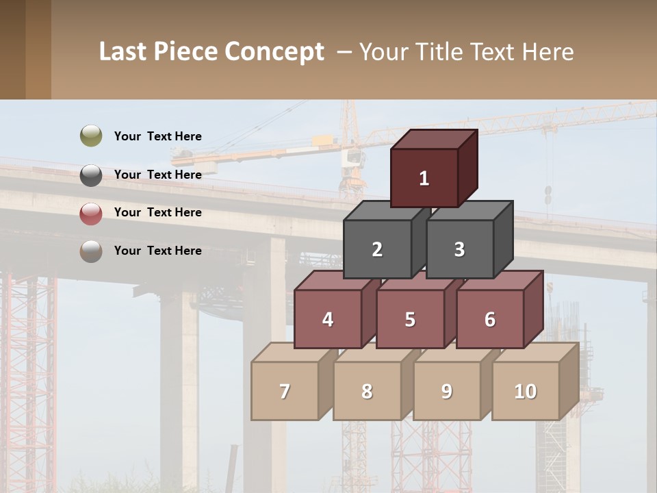 A Crane Is On Top Of A Building Under Construction PowerPoint Template
