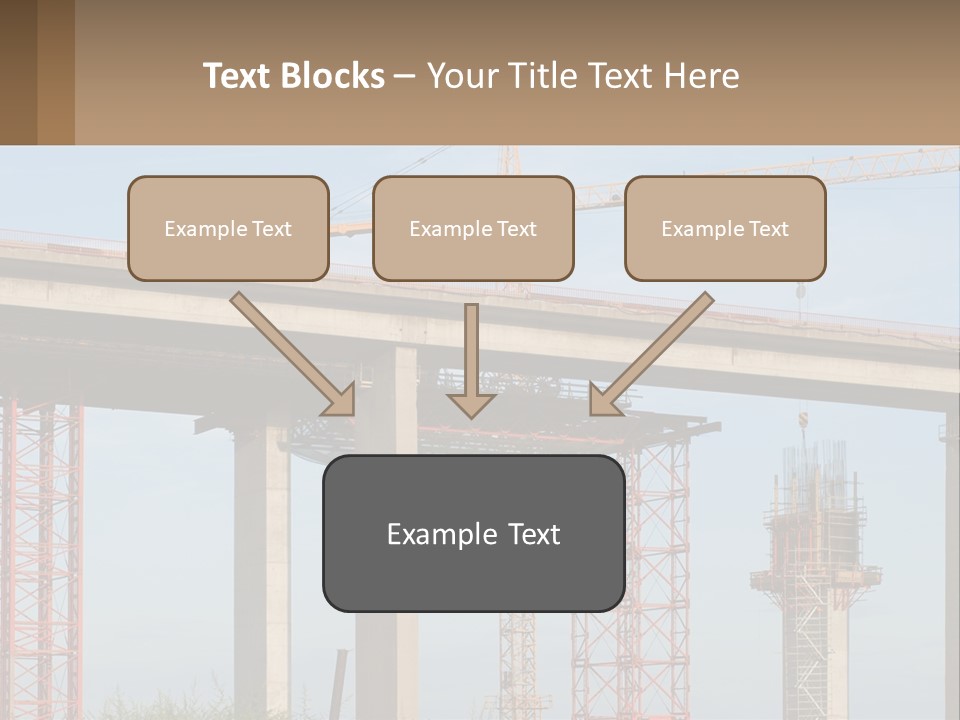 A Crane Is On Top Of A Building Under Construction PowerPoint Template
