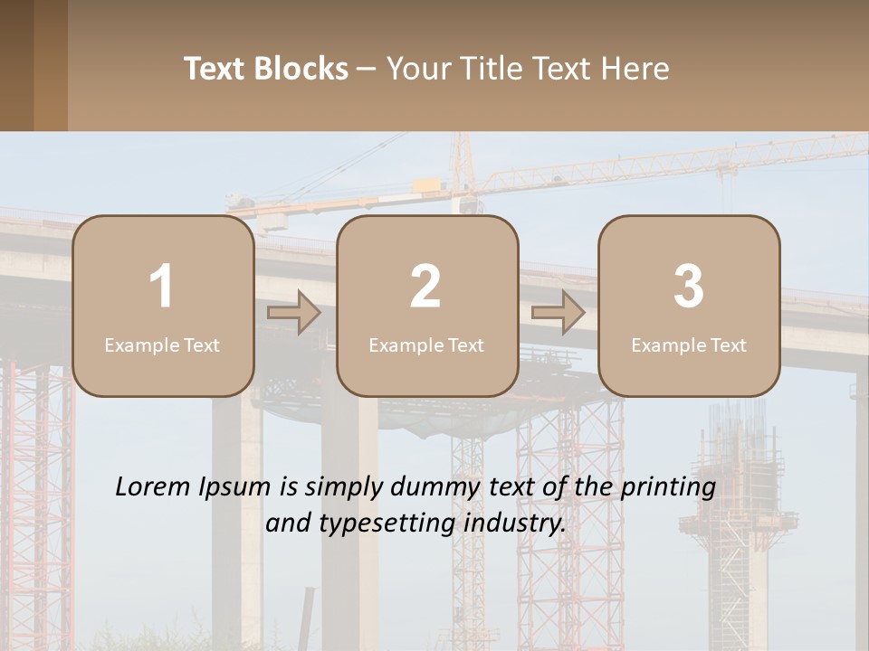 A Crane Is On Top Of A Building Under Construction PowerPoint Template