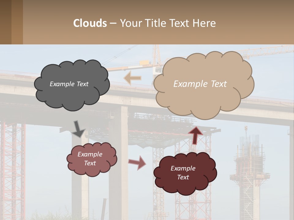 A Crane Is On Top Of A Building Under Construction PowerPoint Template