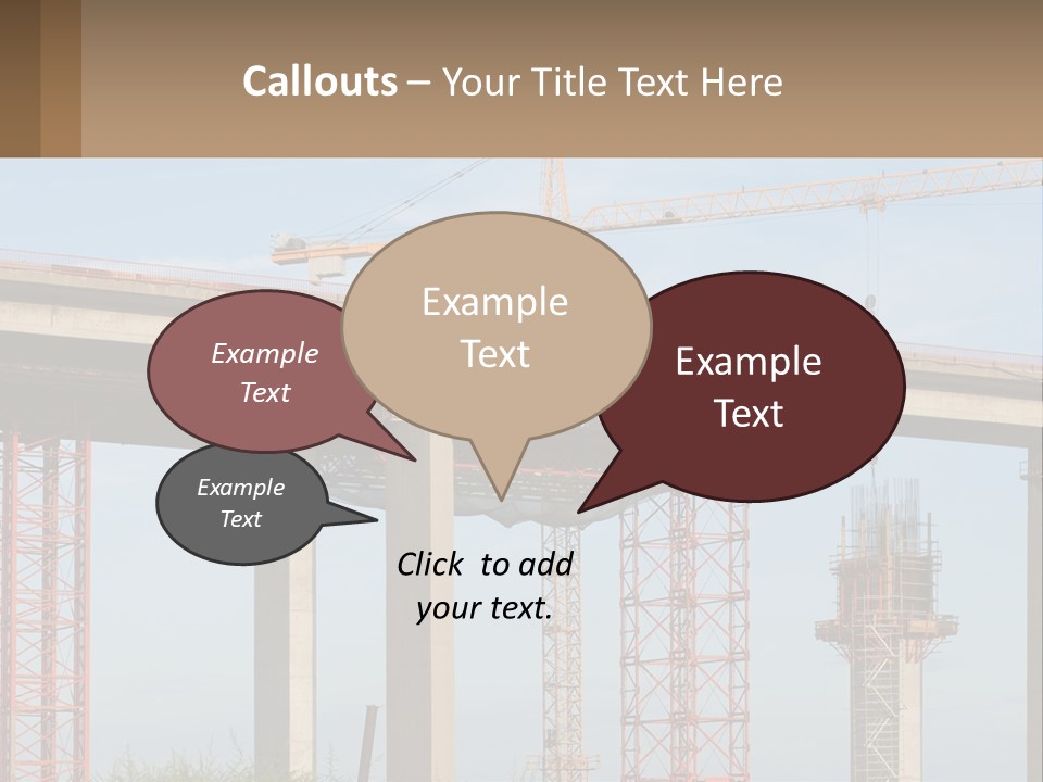 A Crane Is On Top Of A Building Under Construction PowerPoint Template
