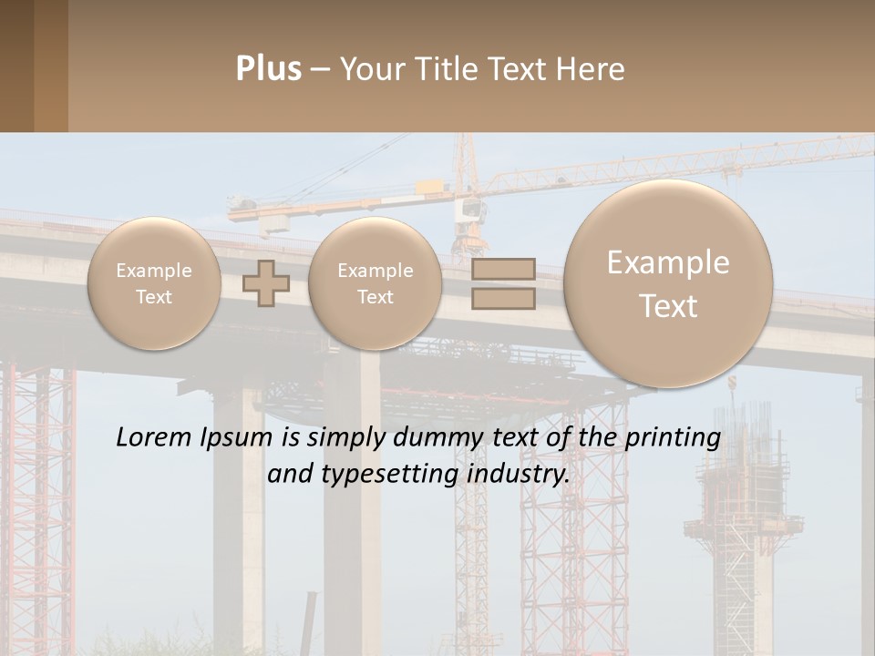 A Crane Is On Top Of A Building Under Construction PowerPoint Template