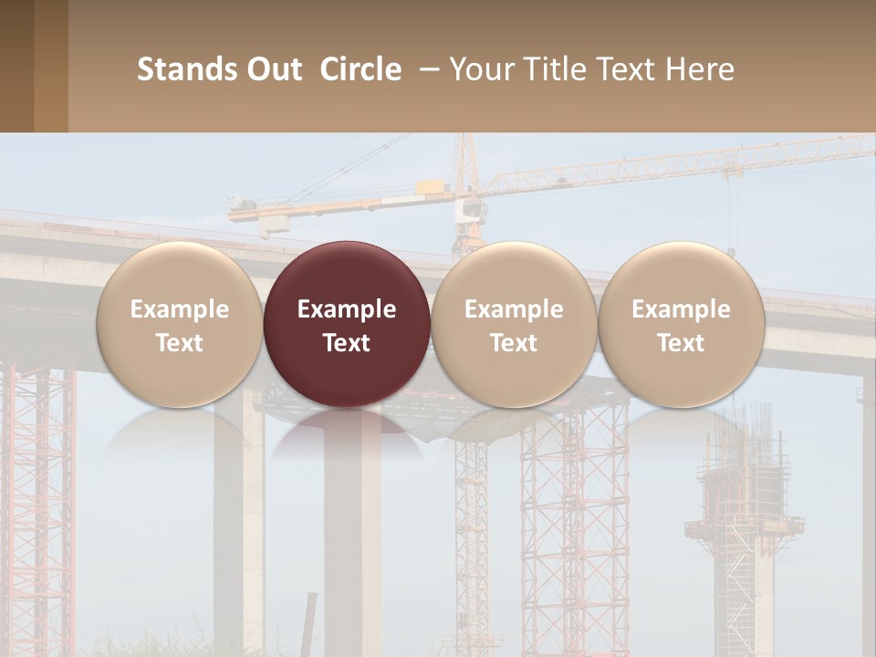 A Crane Is On Top Of A Building Under Construction PowerPoint Template