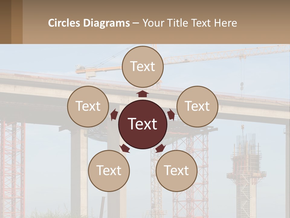 A Crane Is On Top Of A Building Under Construction PowerPoint Template