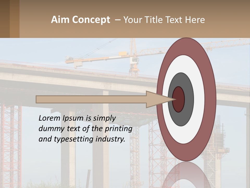 A Crane Is On Top Of A Building Under Construction PowerPoint Template