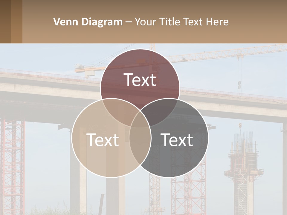 A Crane Is On Top Of A Building Under Construction PowerPoint Template