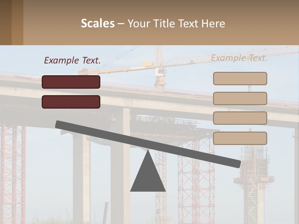 A Crane Is On Top Of A Building Under Construction PowerPoint Template