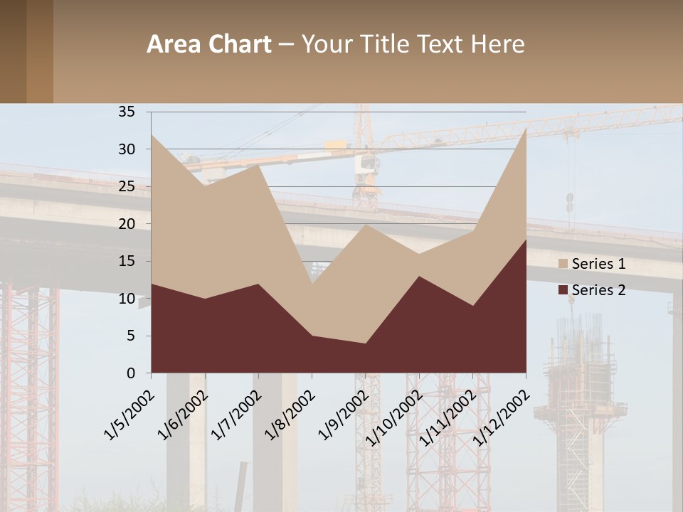 A Crane Is On Top Of A Building Under Construction PowerPoint Template