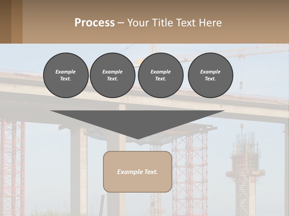 A Crane Is On Top Of A Building Under Construction PowerPoint Template