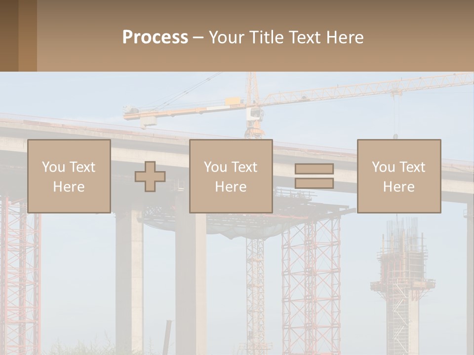 A Crane Is On Top Of A Building Under Construction PowerPoint Template