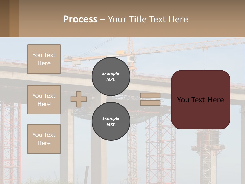 A Crane Is On Top Of A Building Under Construction PowerPoint Template