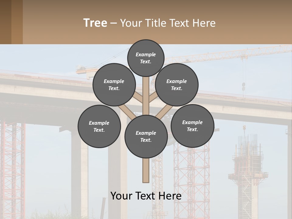 A Crane Is On Top Of A Building Under Construction PowerPoint Template