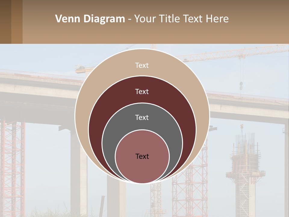 A Crane Is On Top Of A Building Under Construction PowerPoint Template