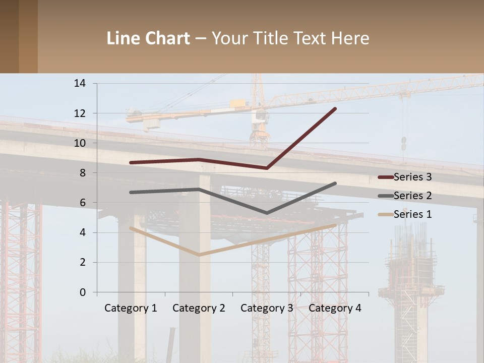A Crane Is On Top Of A Building Under Construction PowerPoint Template