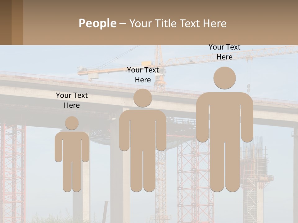 A Crane Is On Top Of A Building Under Construction PowerPoint Template