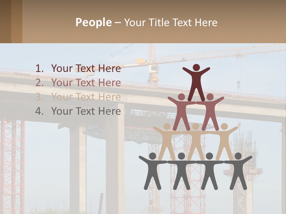 A Crane Is On Top Of A Building Under Construction PowerPoint Template