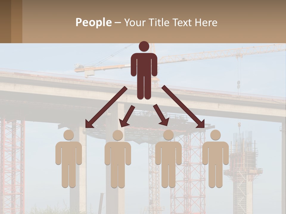 A Crane Is On Top Of A Building Under Construction PowerPoint Template