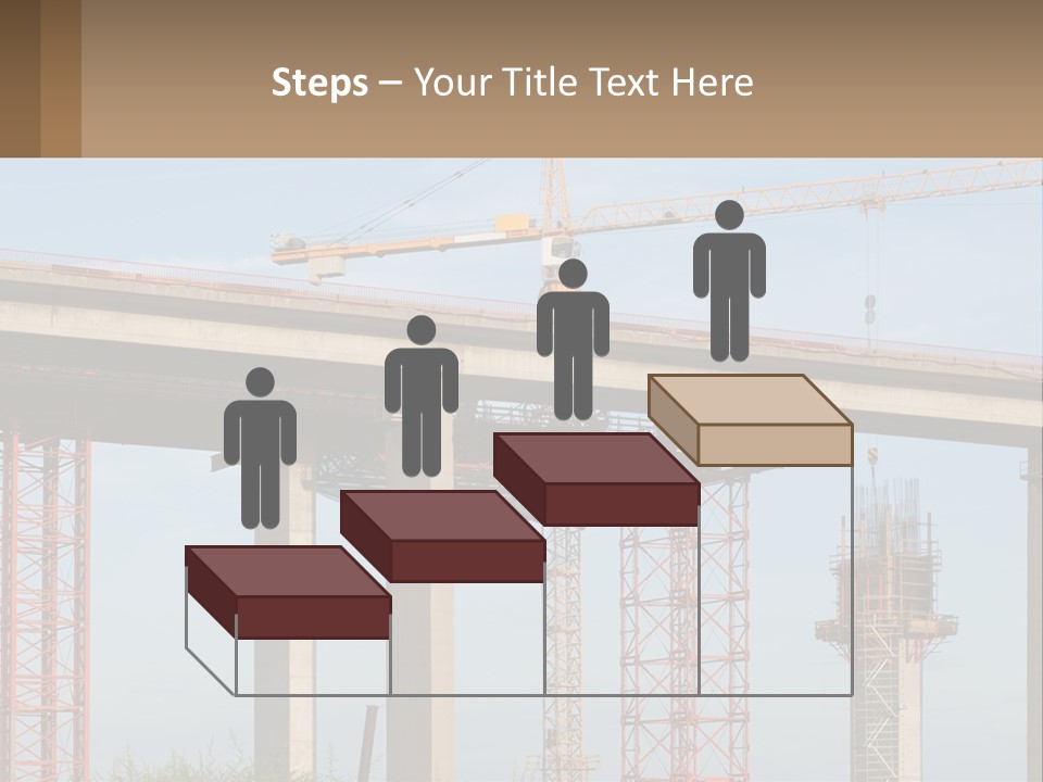 A Crane Is On Top Of A Building Under Construction PowerPoint Template