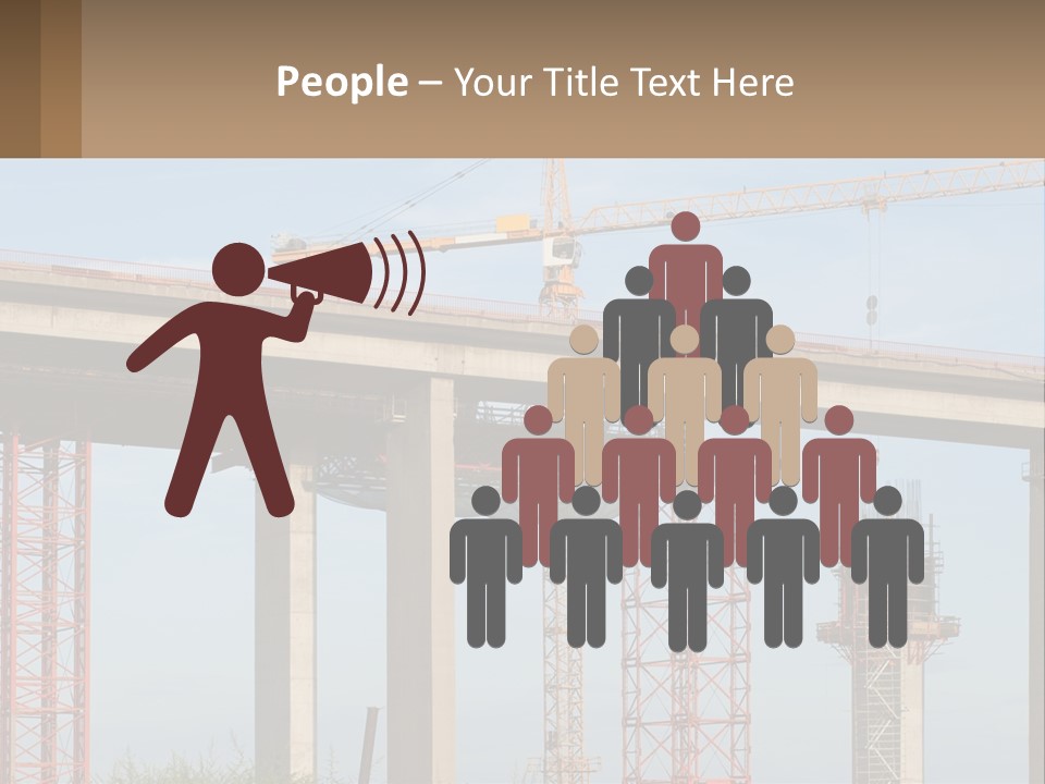 A Crane Is On Top Of A Building Under Construction PowerPoint Template