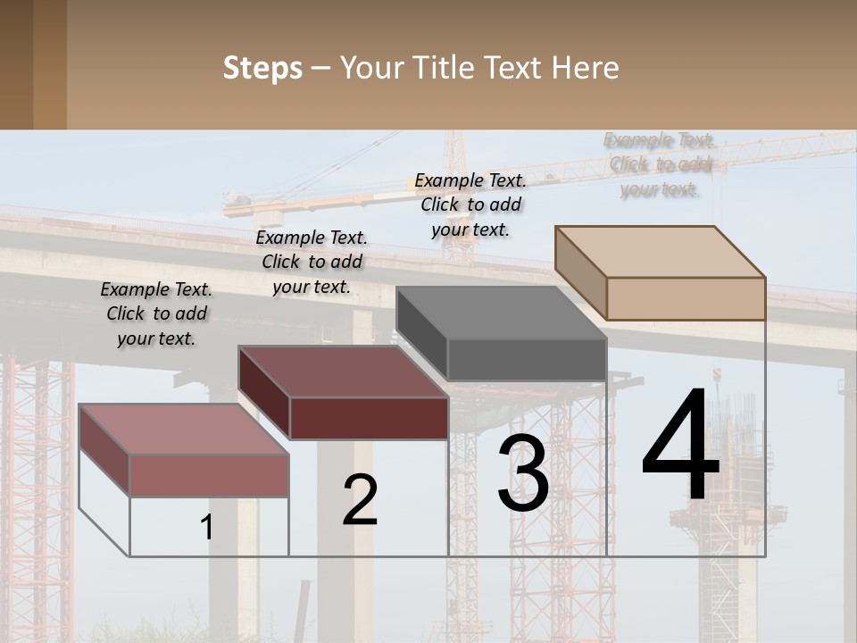 A Crane Is On Top Of A Building Under Construction PowerPoint Template