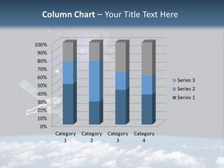 An Image Of A Space Station In The Sky PowerPoint Template