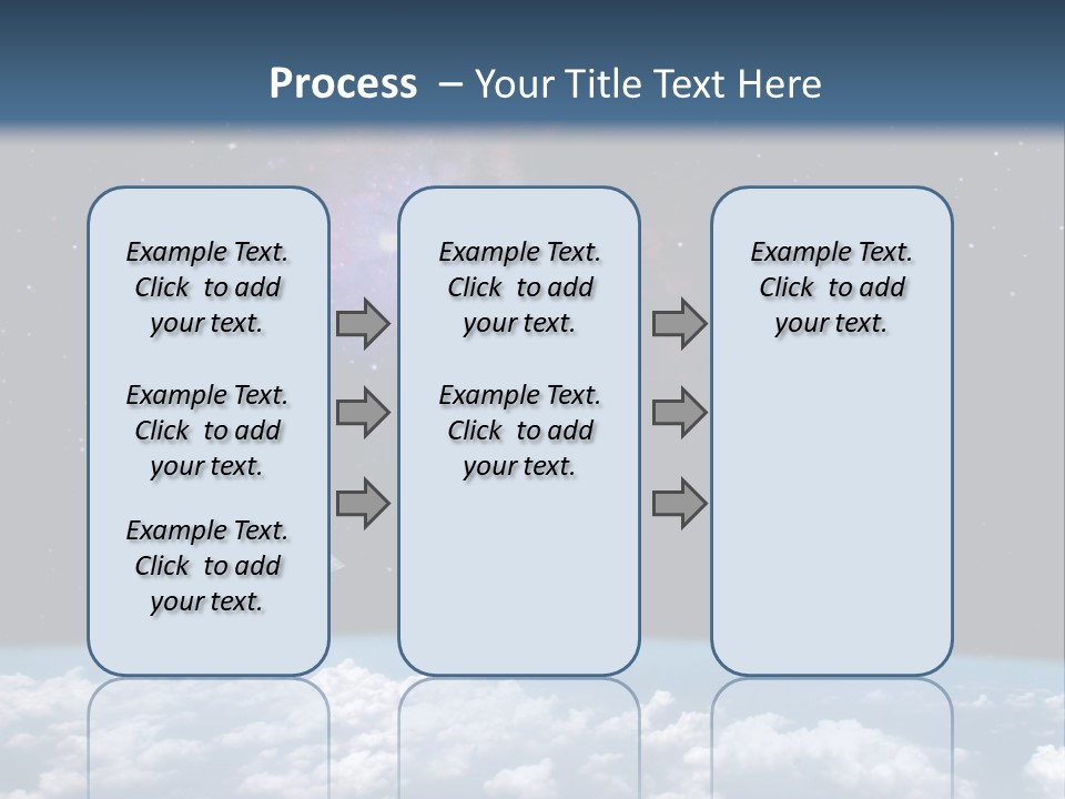 An Image Of A Space Station In The Sky PowerPoint Template