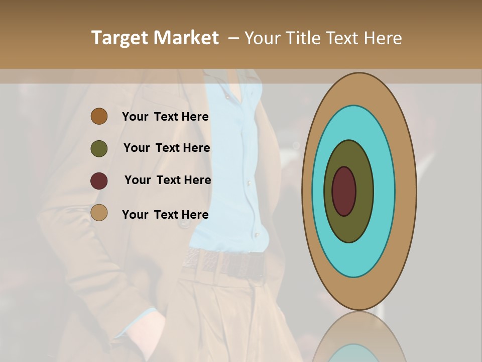 A Woman Walking Down A Runway In A Suit PowerPoint Template